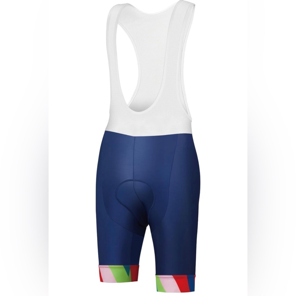 Cerotipolar cycling long padded bib shorts for men